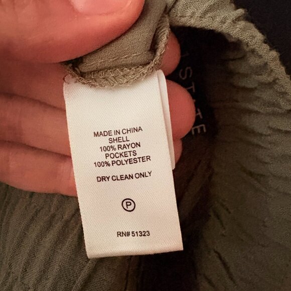 1 State Joggers With Leg Slit Olive Green Size Small - Picture 11 of 11